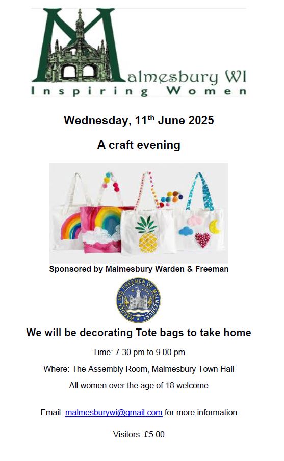 Malmesbury WI June Meeting - A Craft Evening